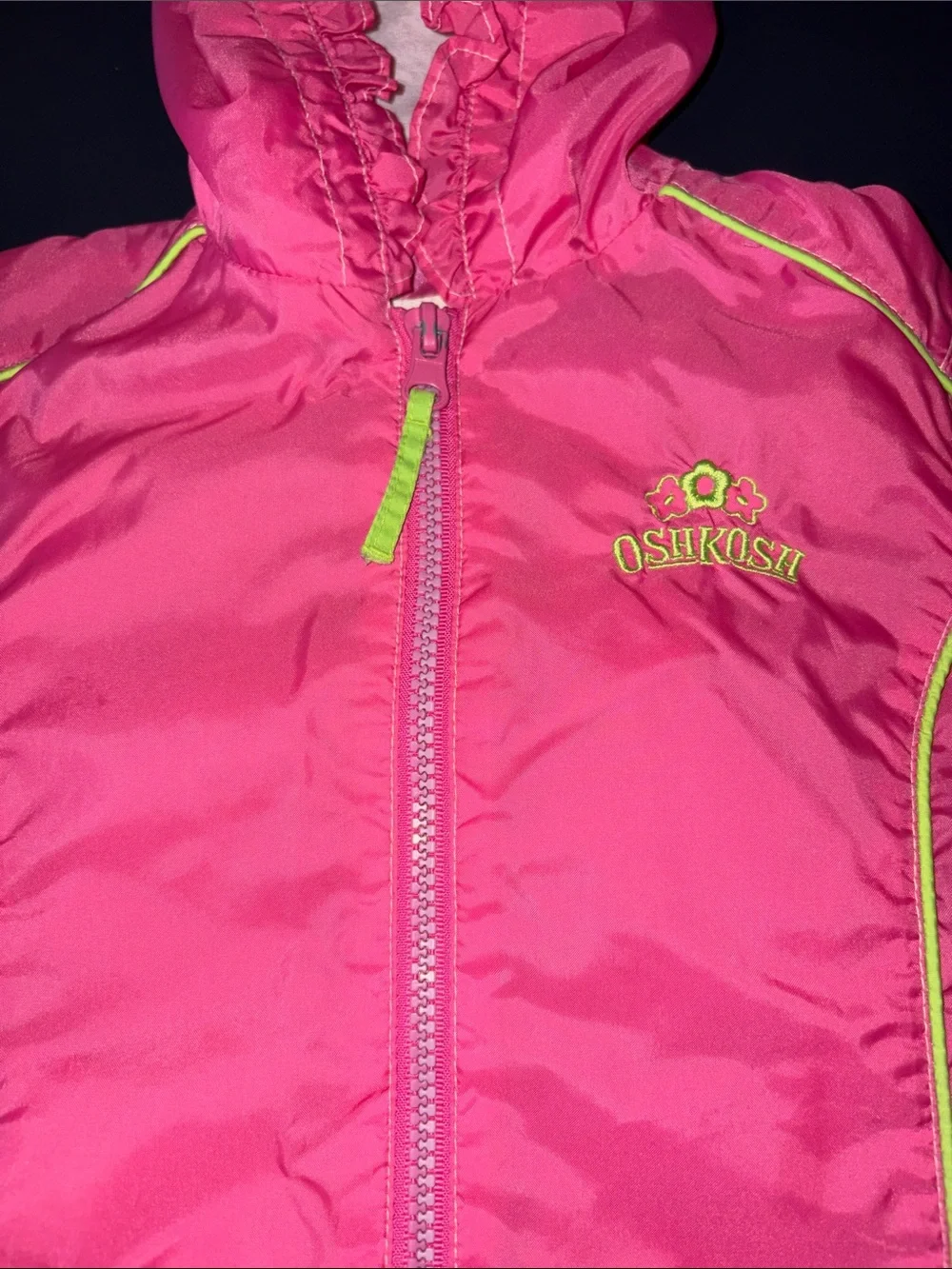 Vintage Osh Kosh Girls Raincoat Size 18M